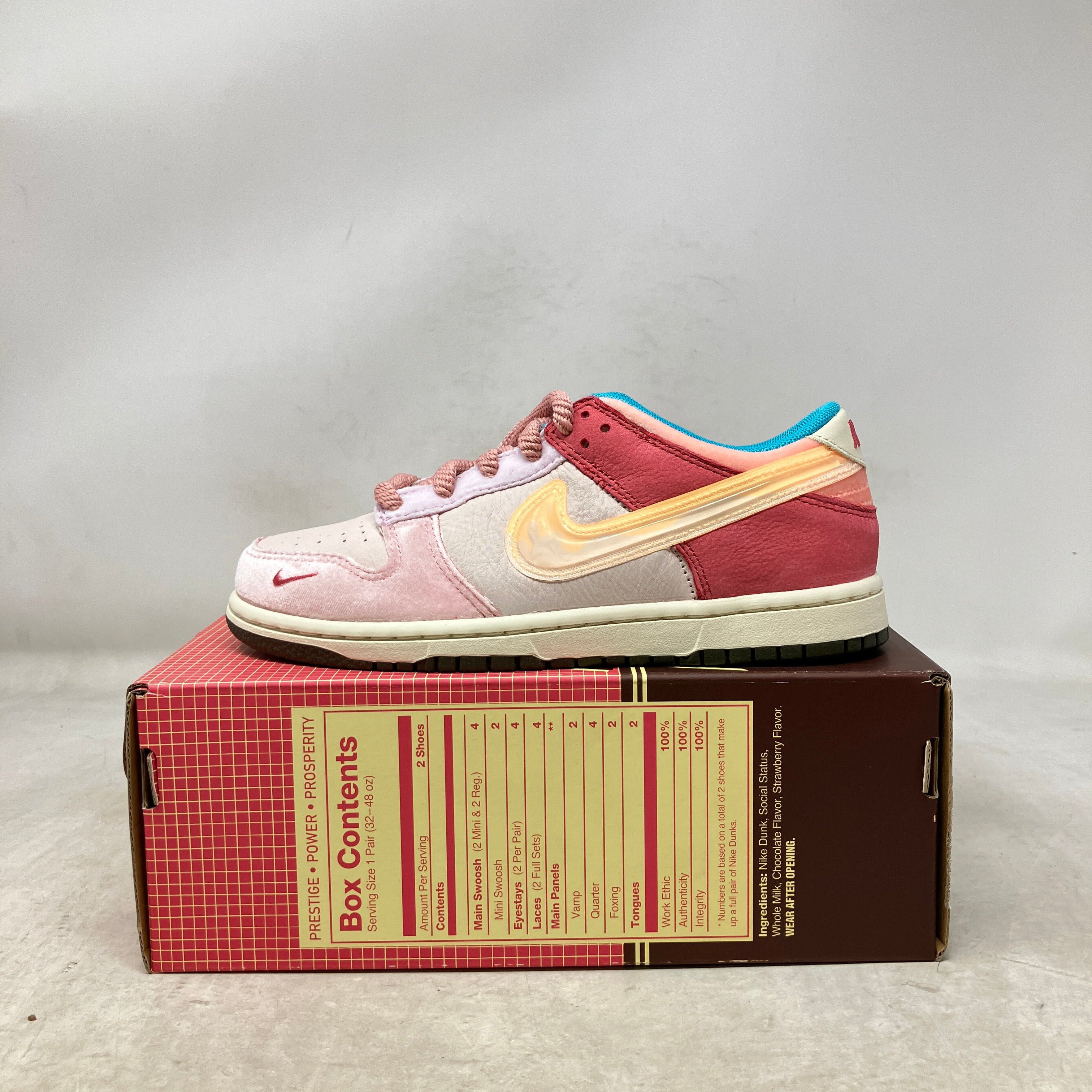 Nike Dunk Low Social Status Free Lunch Strawberry Milk (PS)