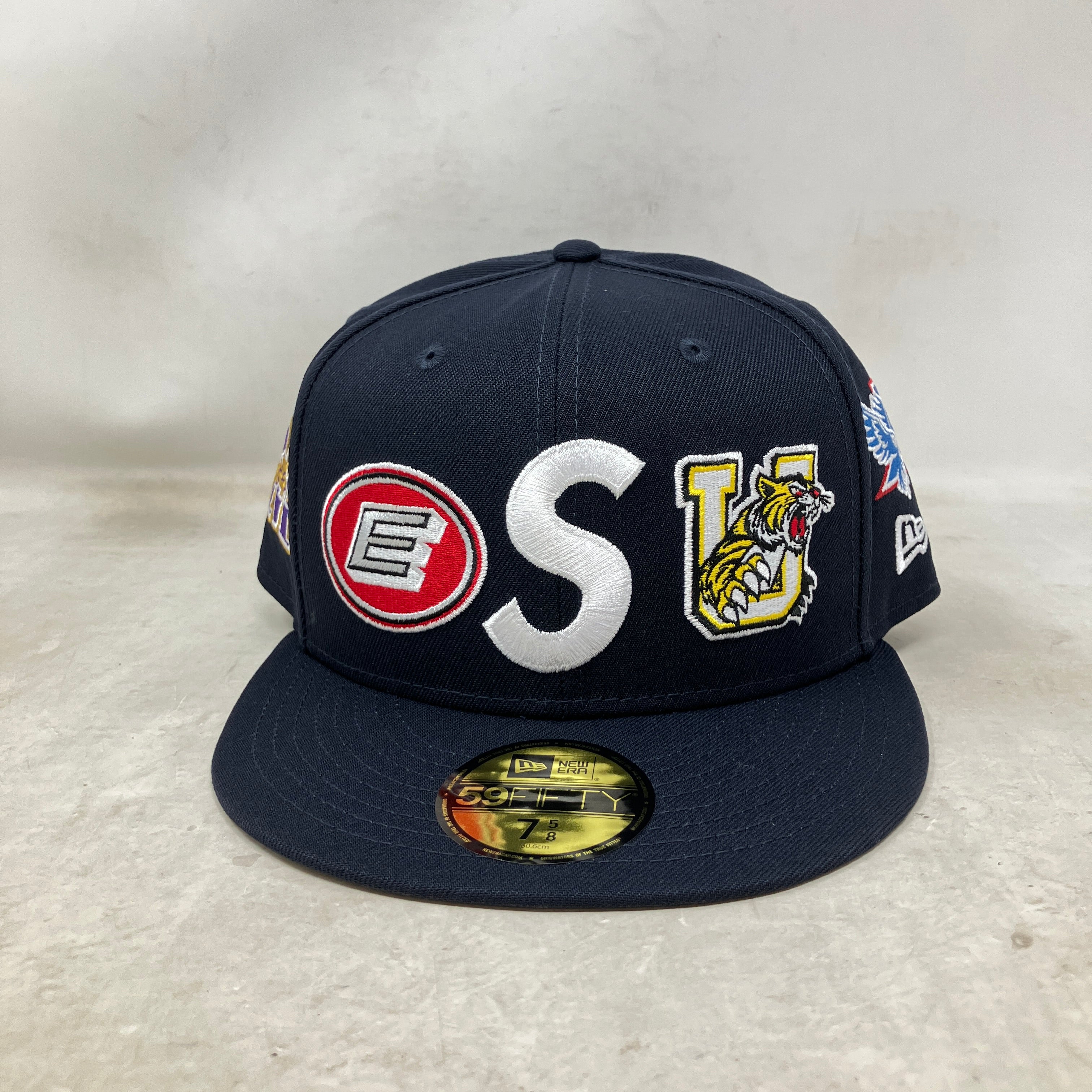 Supreme Mascots S Logo New Era 59Fifty Fitted Cap Navy