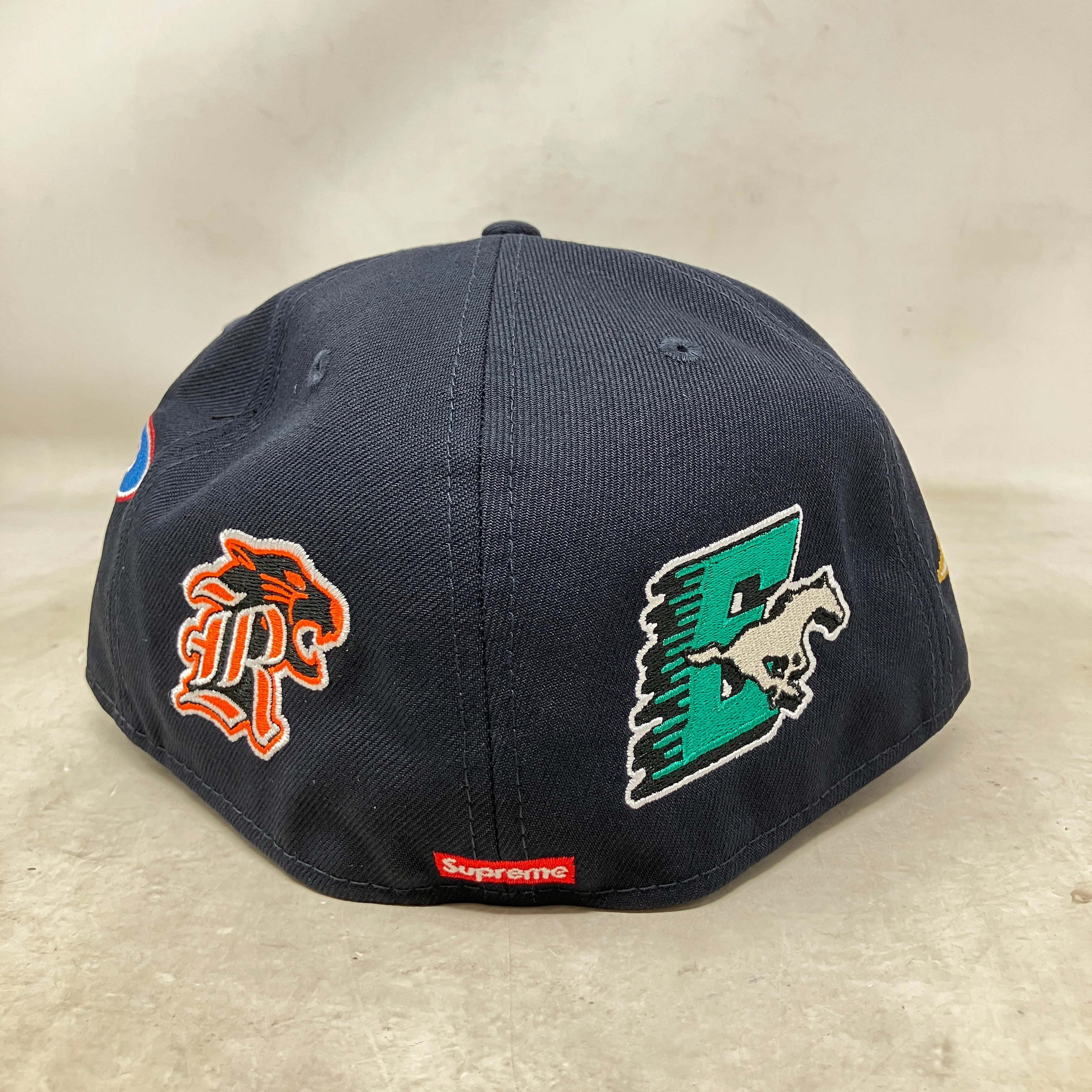 Supreme Mascots S Logo New Era 59Fifty Fitted Cap Navy