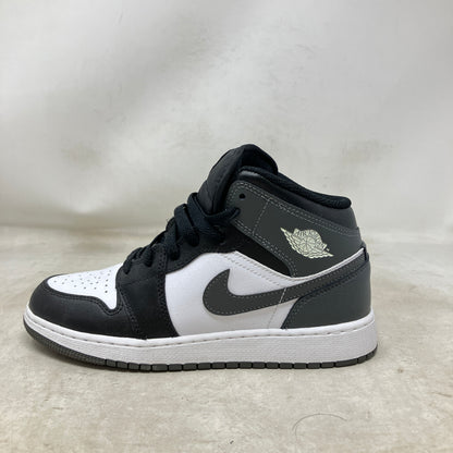 Jordan 1 Mid Black White Iron Grey (GS)