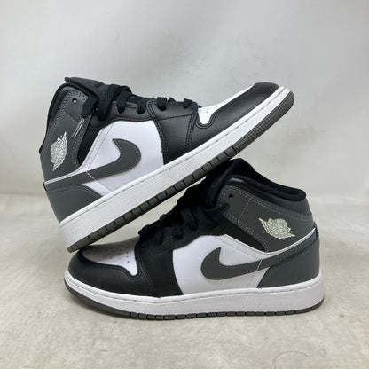 Jordan 1 Mid Black White Iron Grey (GS)