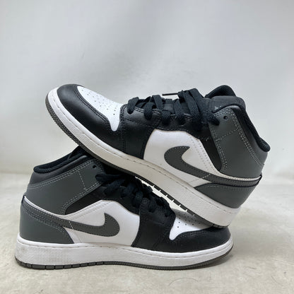 Jordan 1 Mid Black White Iron Grey (GS)