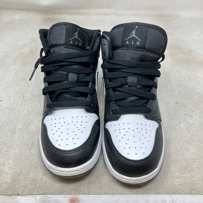 Jordan 1 Mid Black White Iron Grey (GS)
