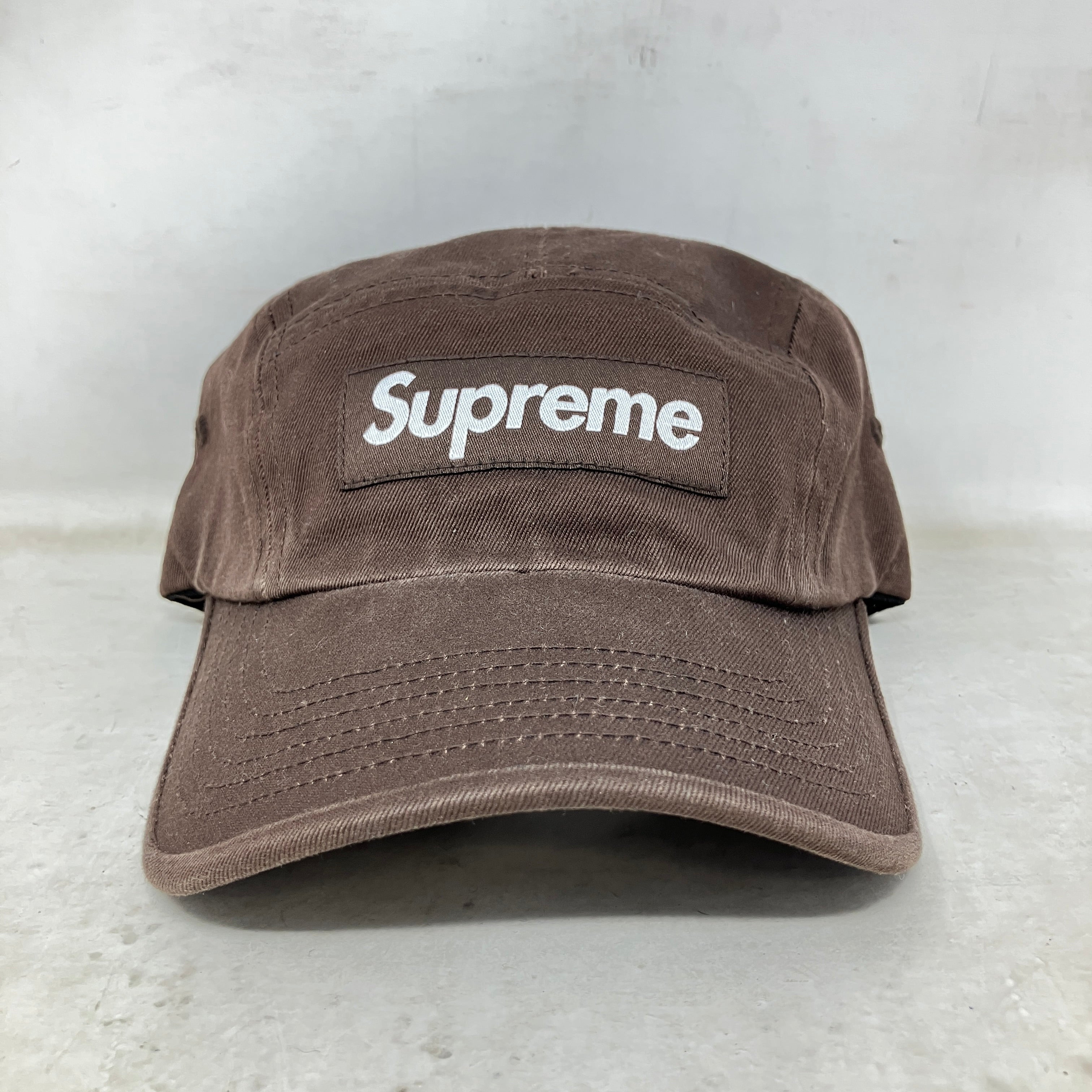 Supreme Washed Chino Twill Camp Cap (FW22) Brown