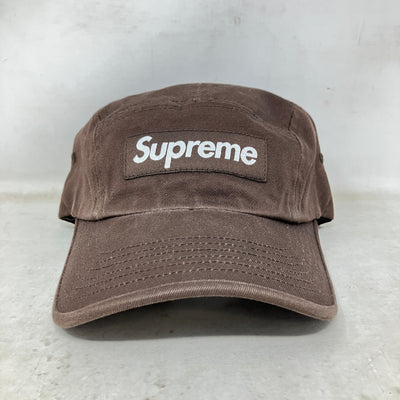 Supreme Washed Chino Twill Camp Cap (FW22) Brown