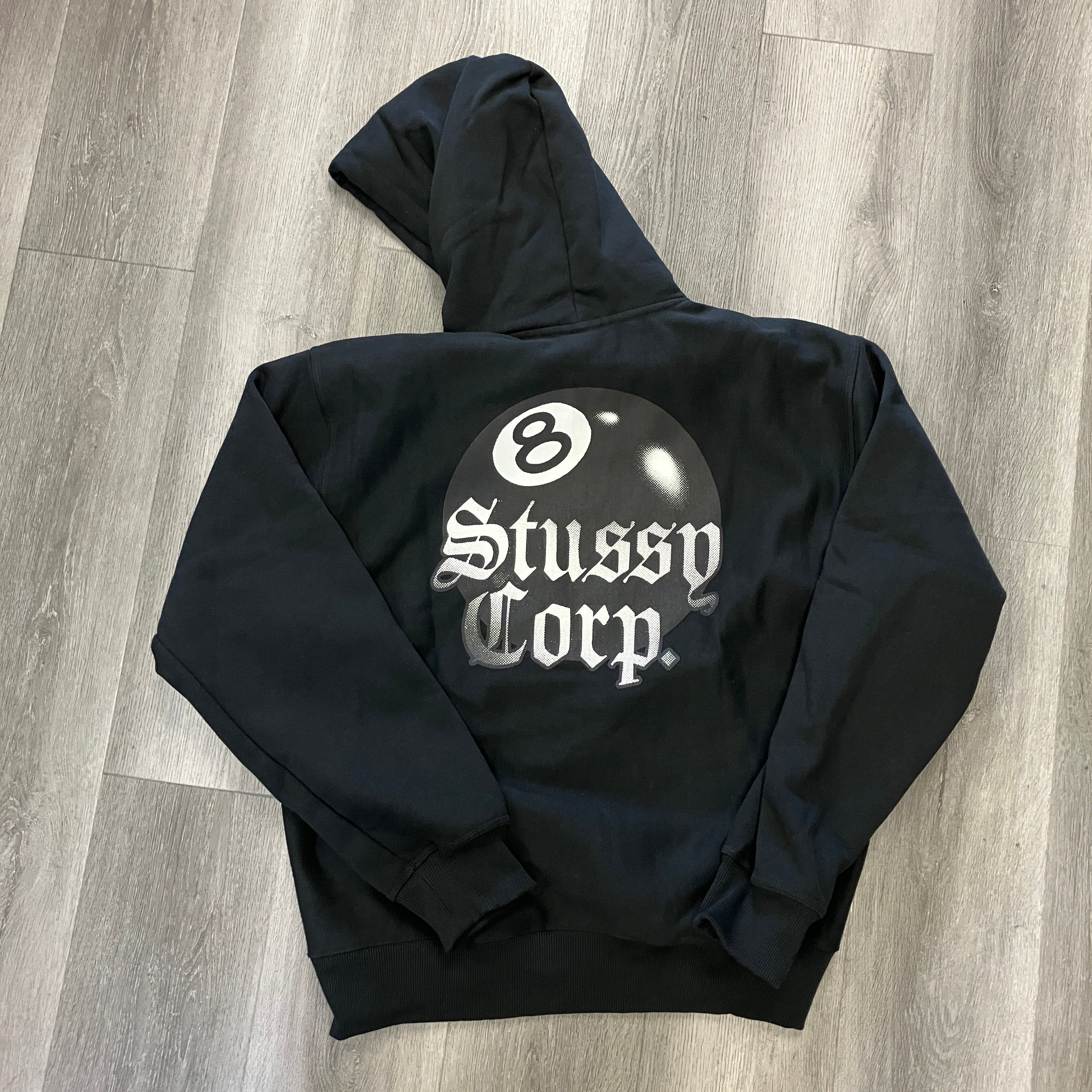 Stussy 8 Ball Corp. Hoodie Black