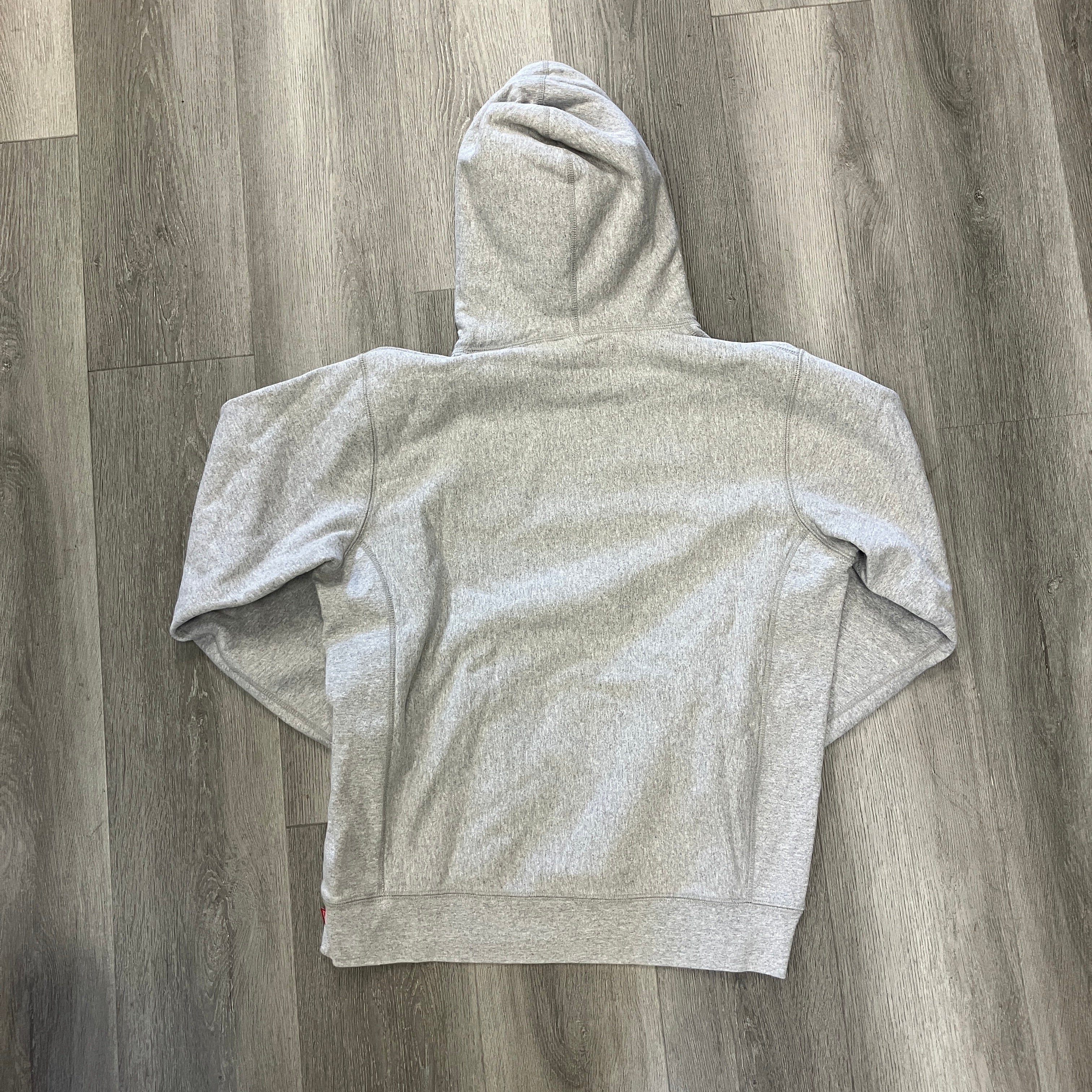 Supreme Quilted S Logo Hoodie Grey