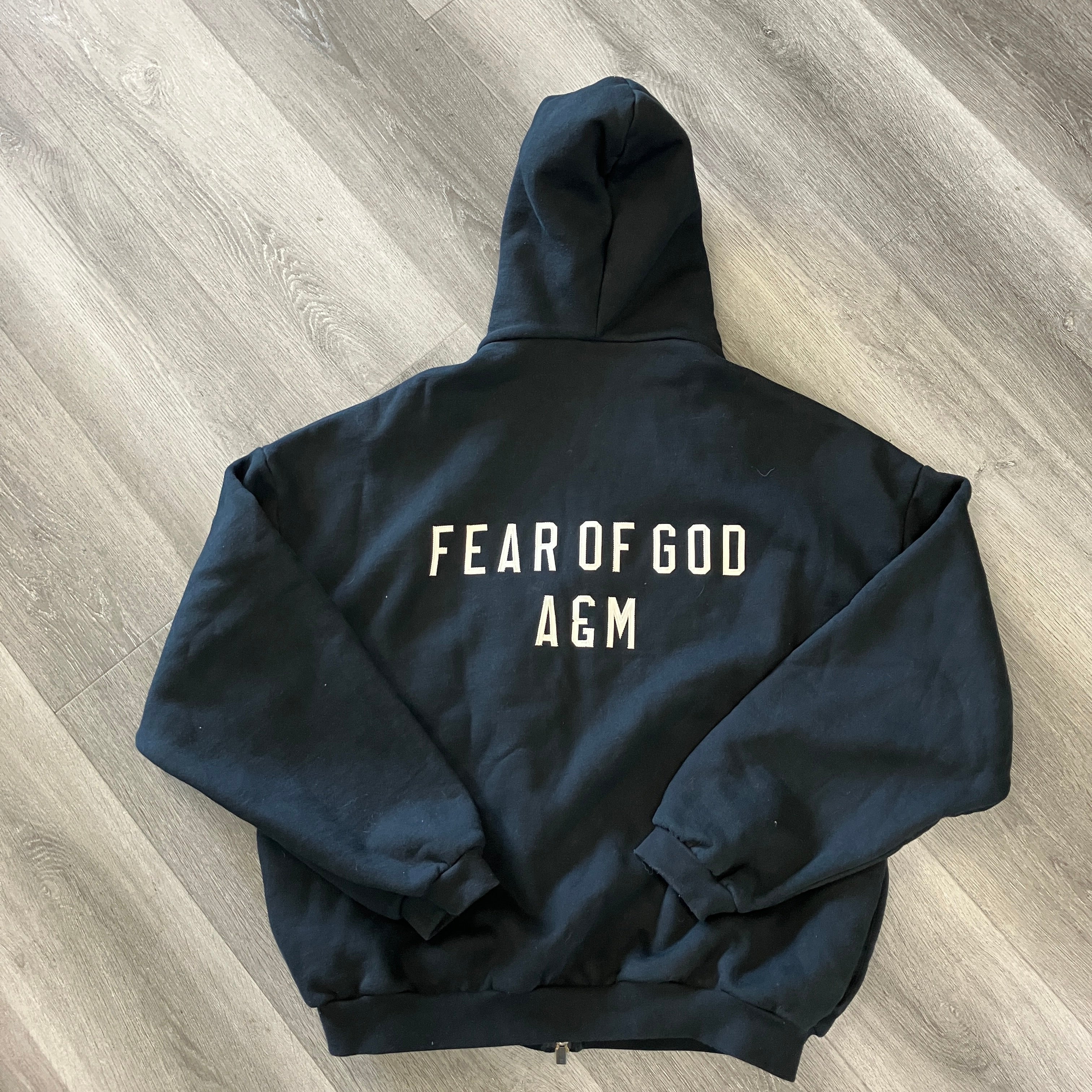 Fear of God Essentials Heavy Fleece Full Zip Hoodie Black
