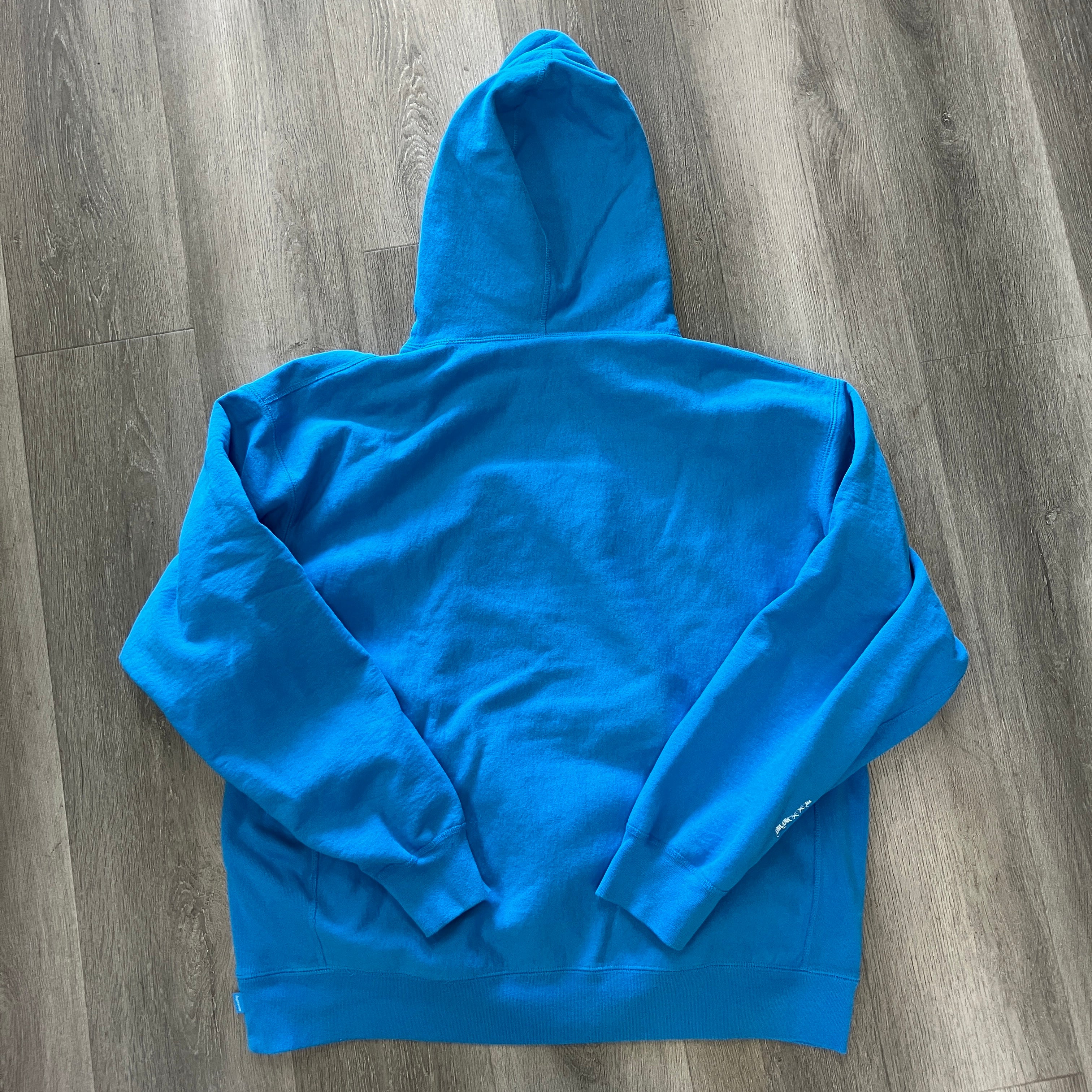 Supreme Box Logo Hooded Sweatshirt (FW25) Cyan