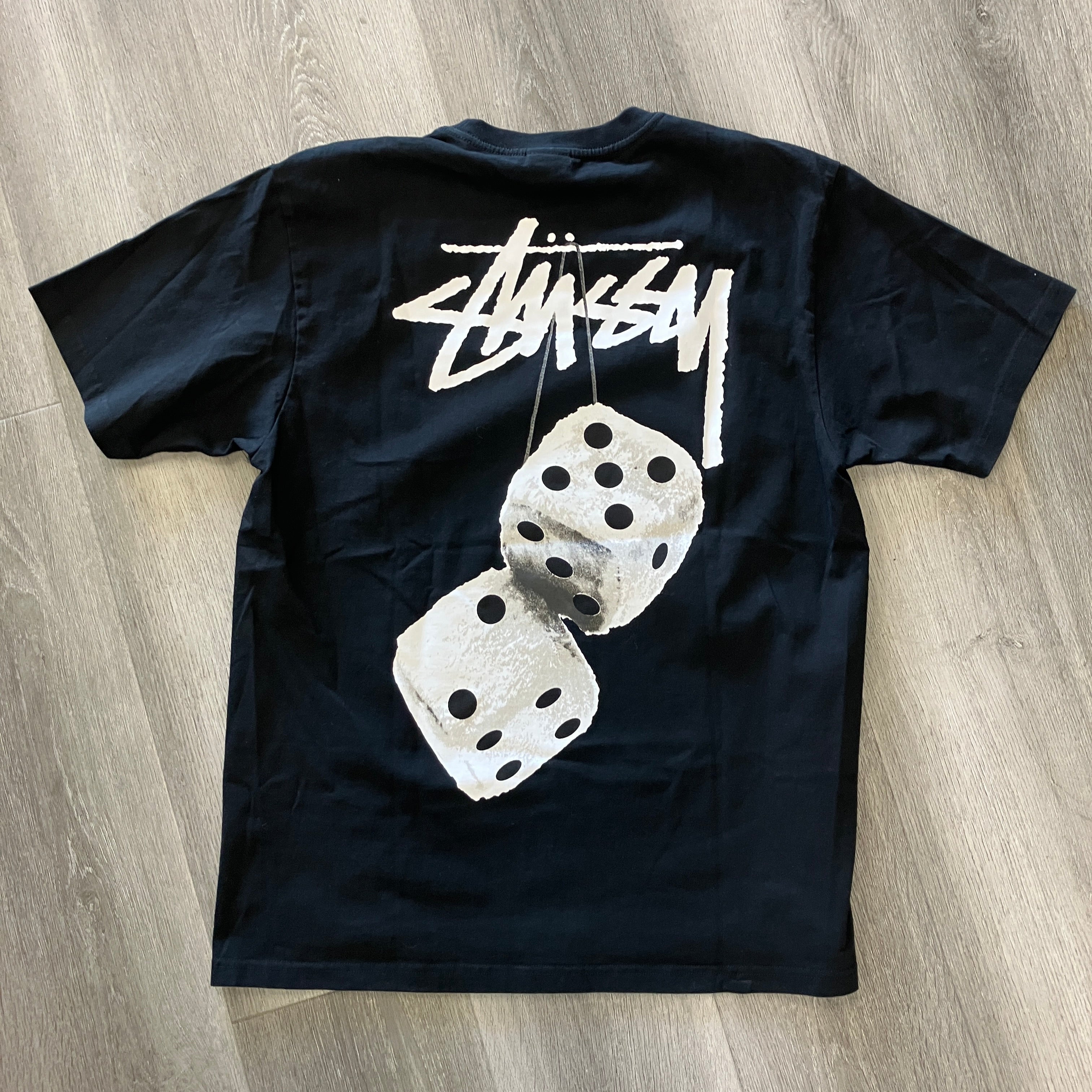 Stussy Fuzzy Dice Tee Black