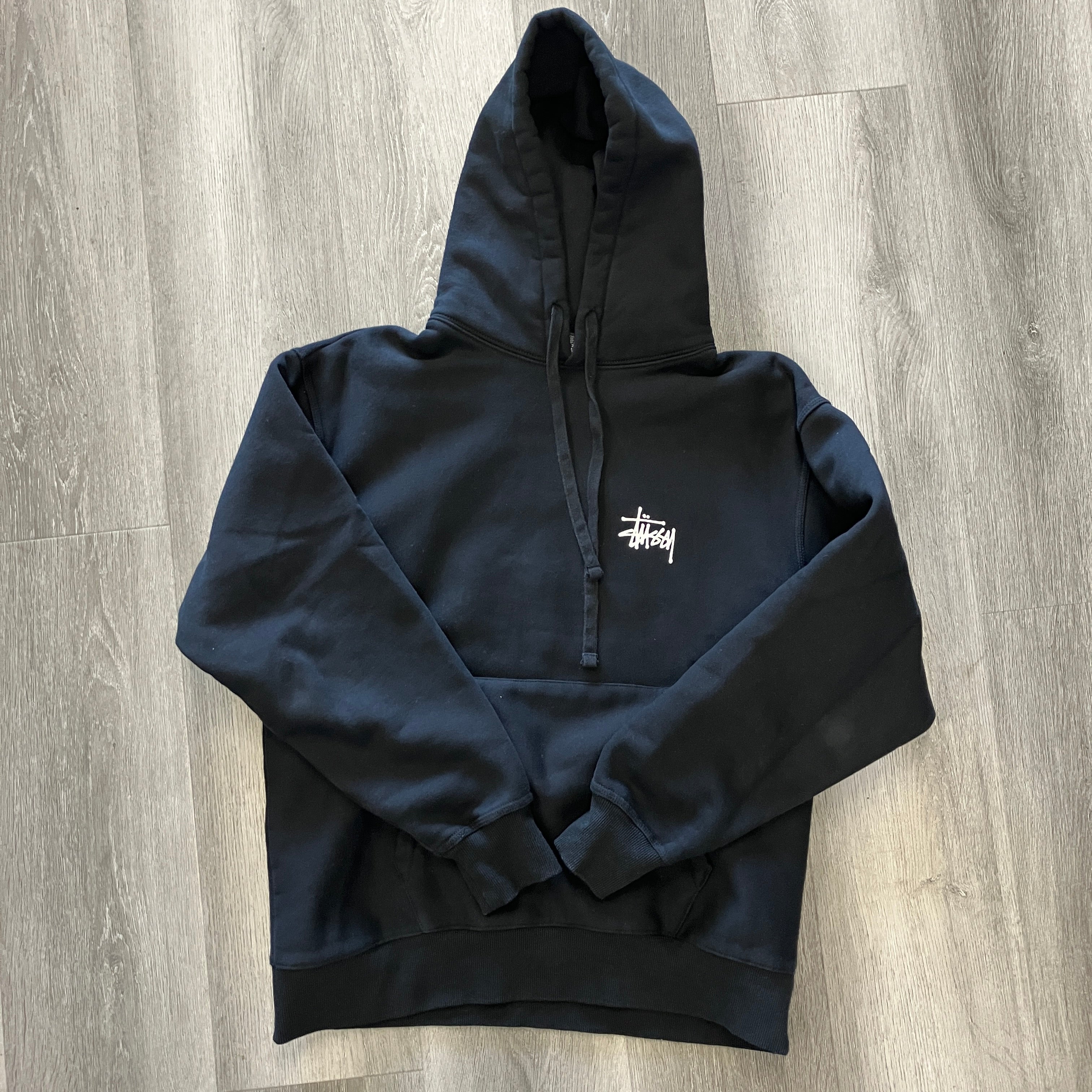 Stussy Basic Logo Hoodie Black