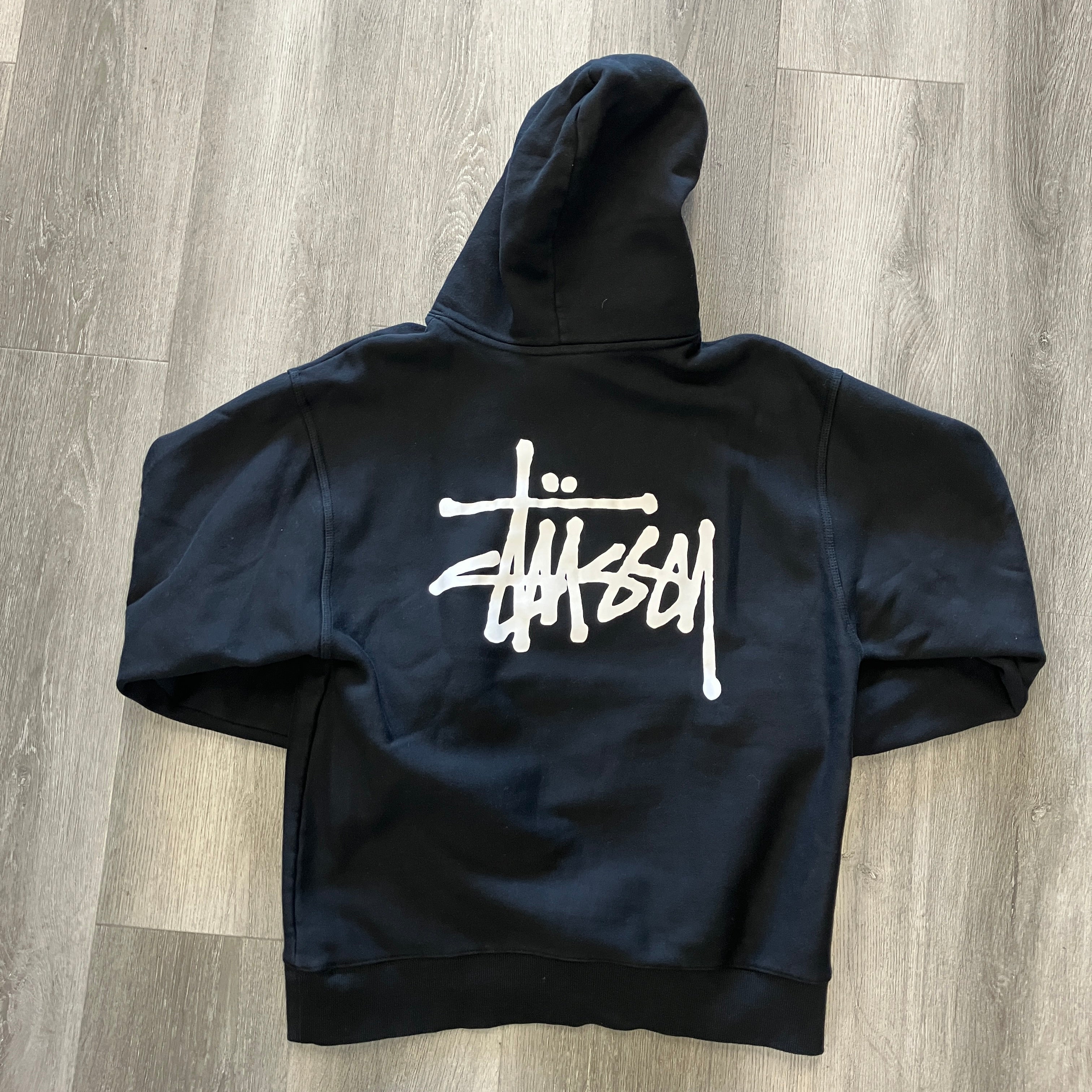 Stussy Basic Logo Hoodie Black