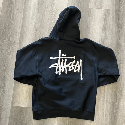 Stussy Basic Logo Hoodie Black