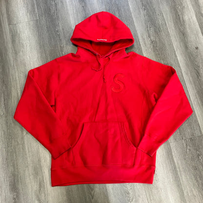 Supreme Tonal S Logo Hoodie Red