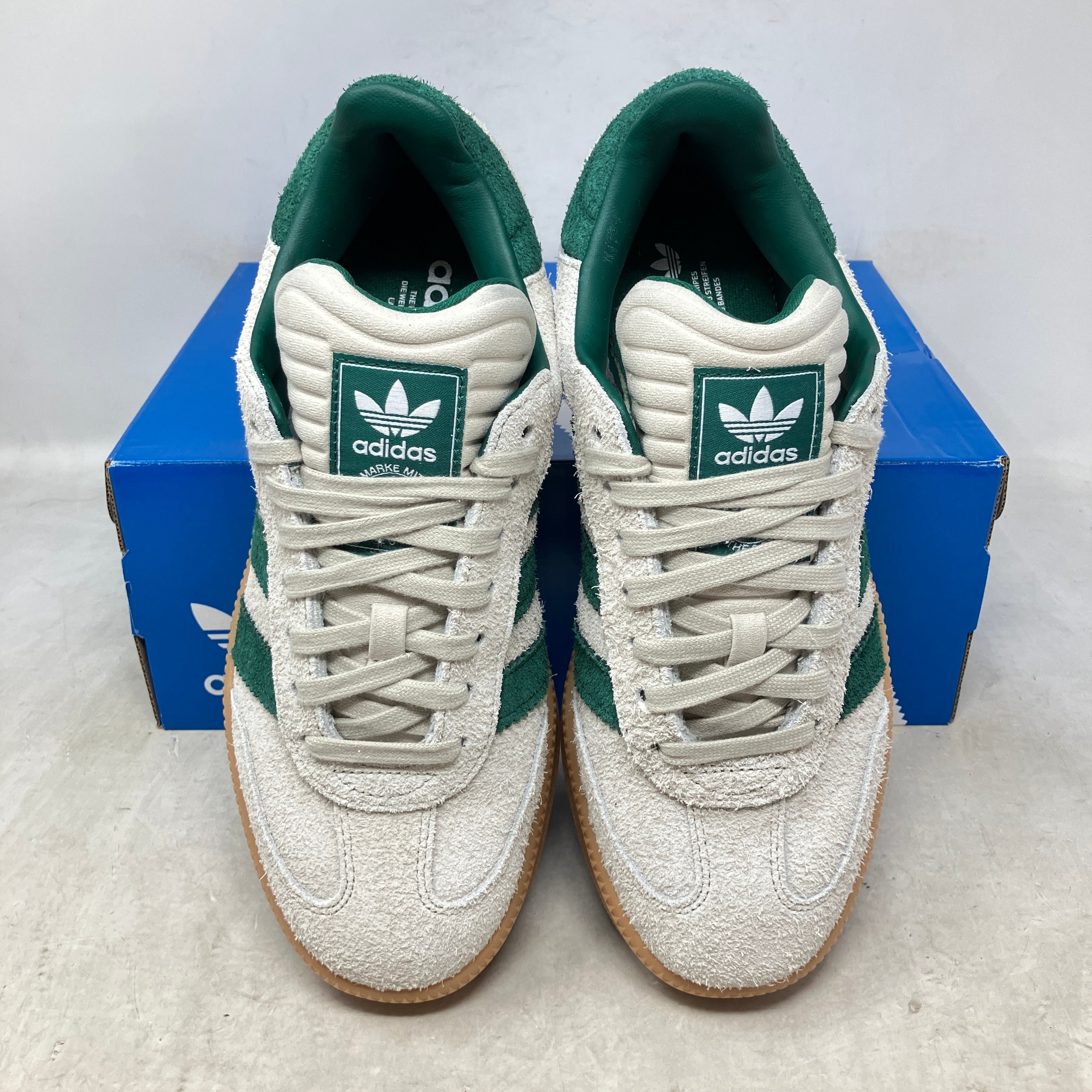 adidas Samba XLG Putty Grey Collegiate Green