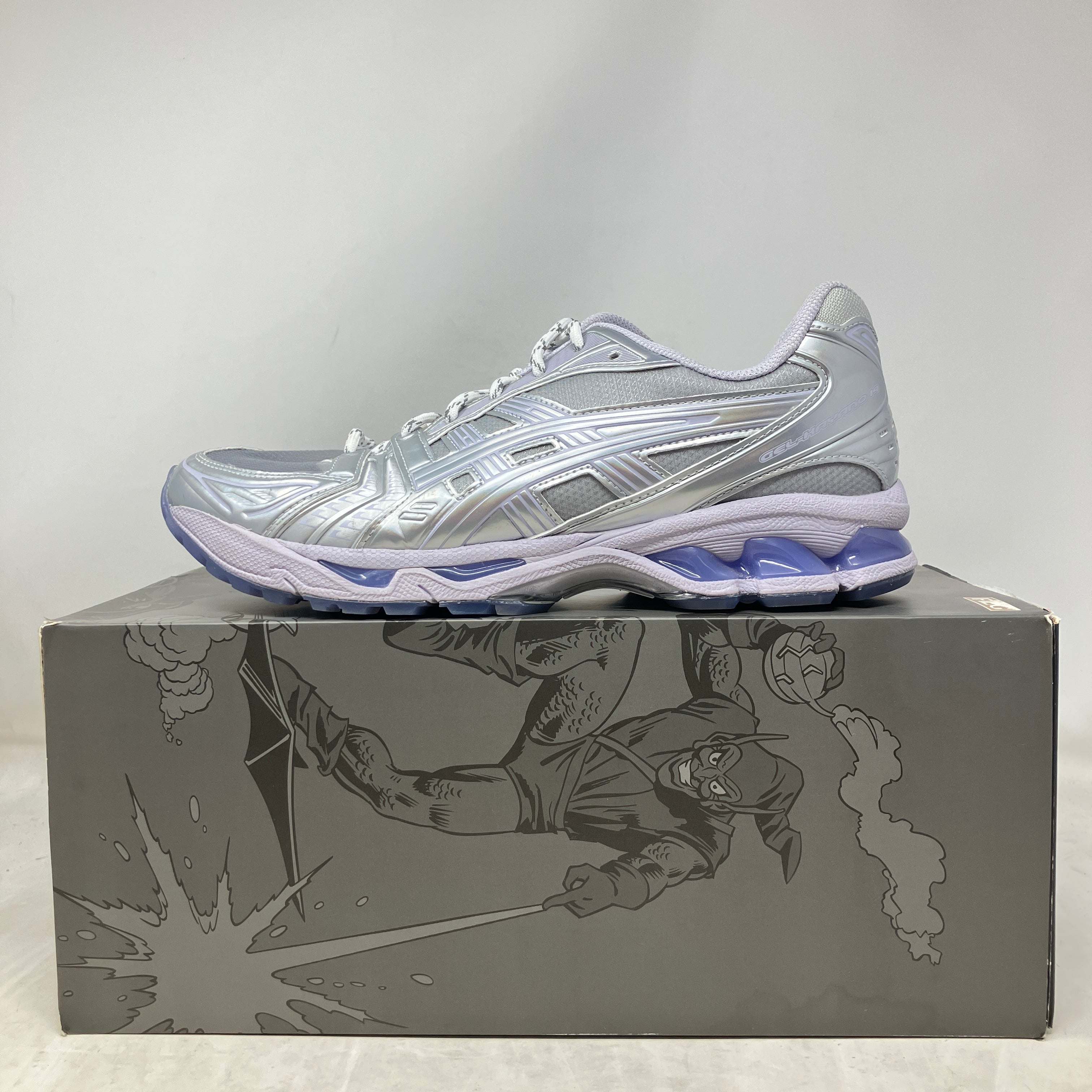 ASICS Gel-Kayano 14 Kith Marvel Villains Silver Surfer Opened Box (Comic Not Included)