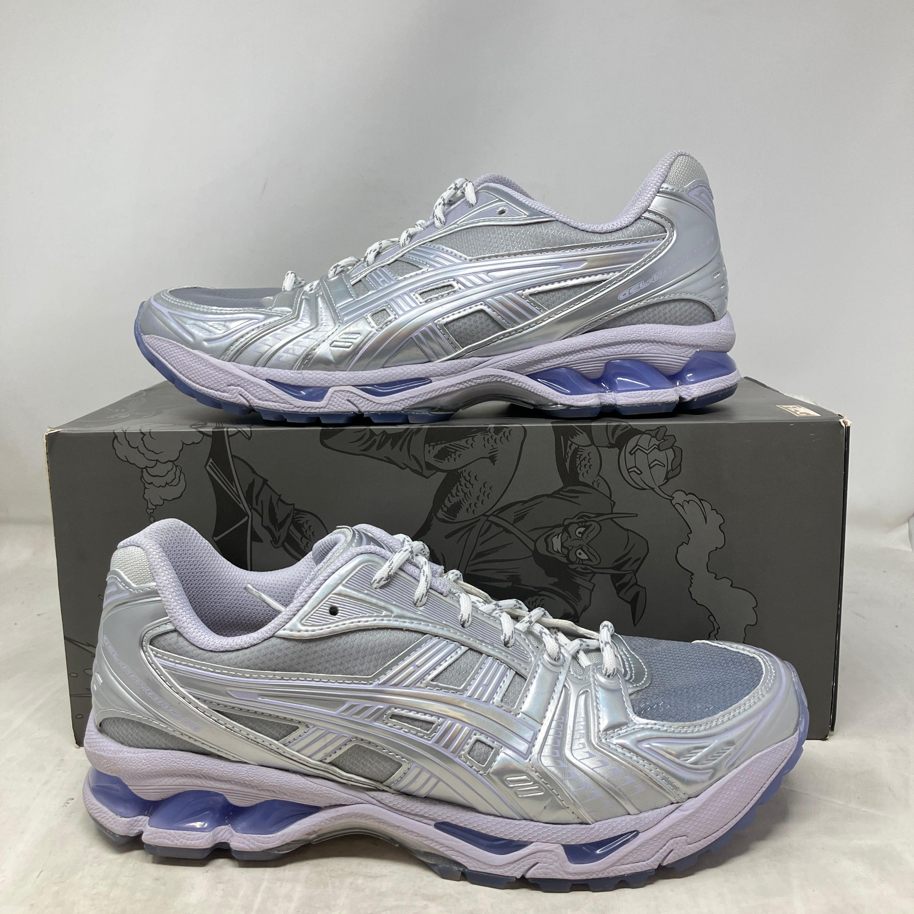 ASICS Gel-Kayano 14 Kith Marvel Villains Silver Surfer Opened Box (Comic Not Included)