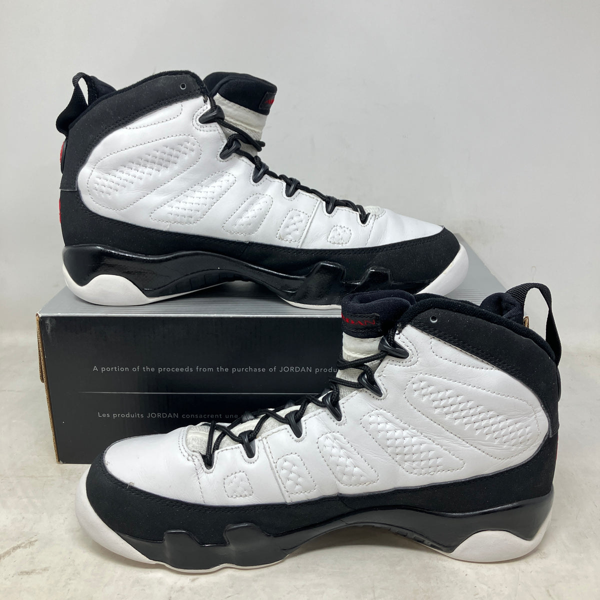 Jordan 9 Retro White Black Red (2002)
