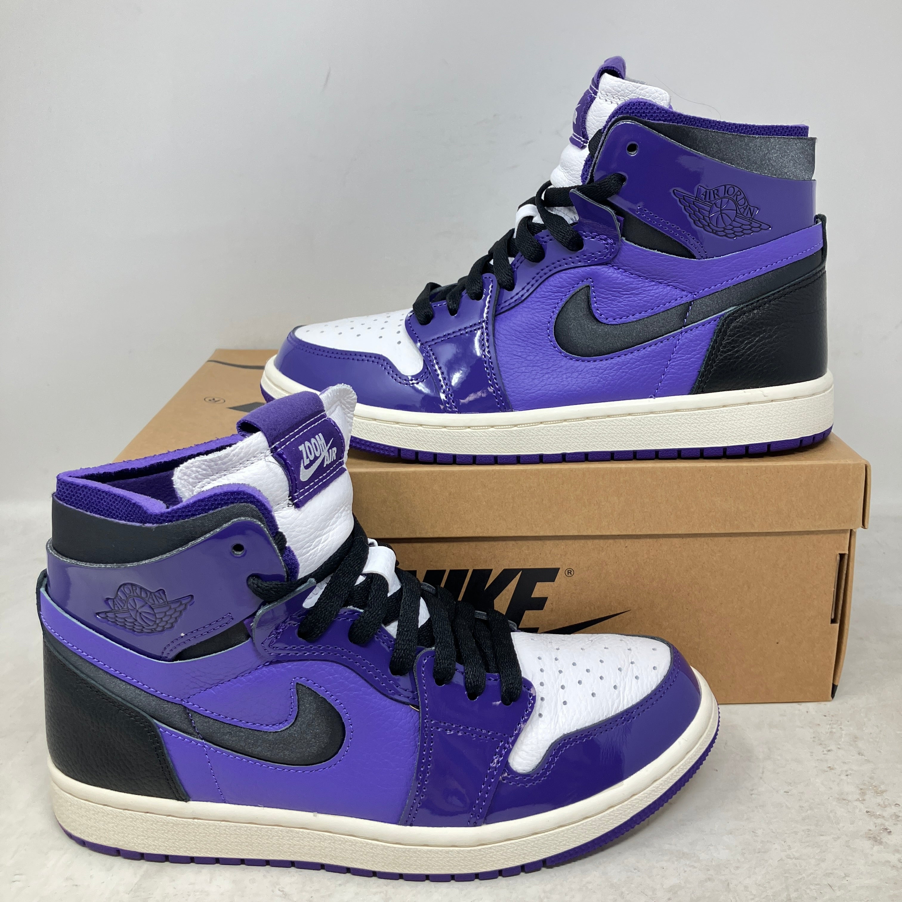Jordan 1 High Zoom Air CMFT Purple Patent (Women's)