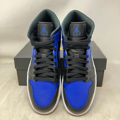 Jordan 1 Mid Hyper Royal Tumbled Leather