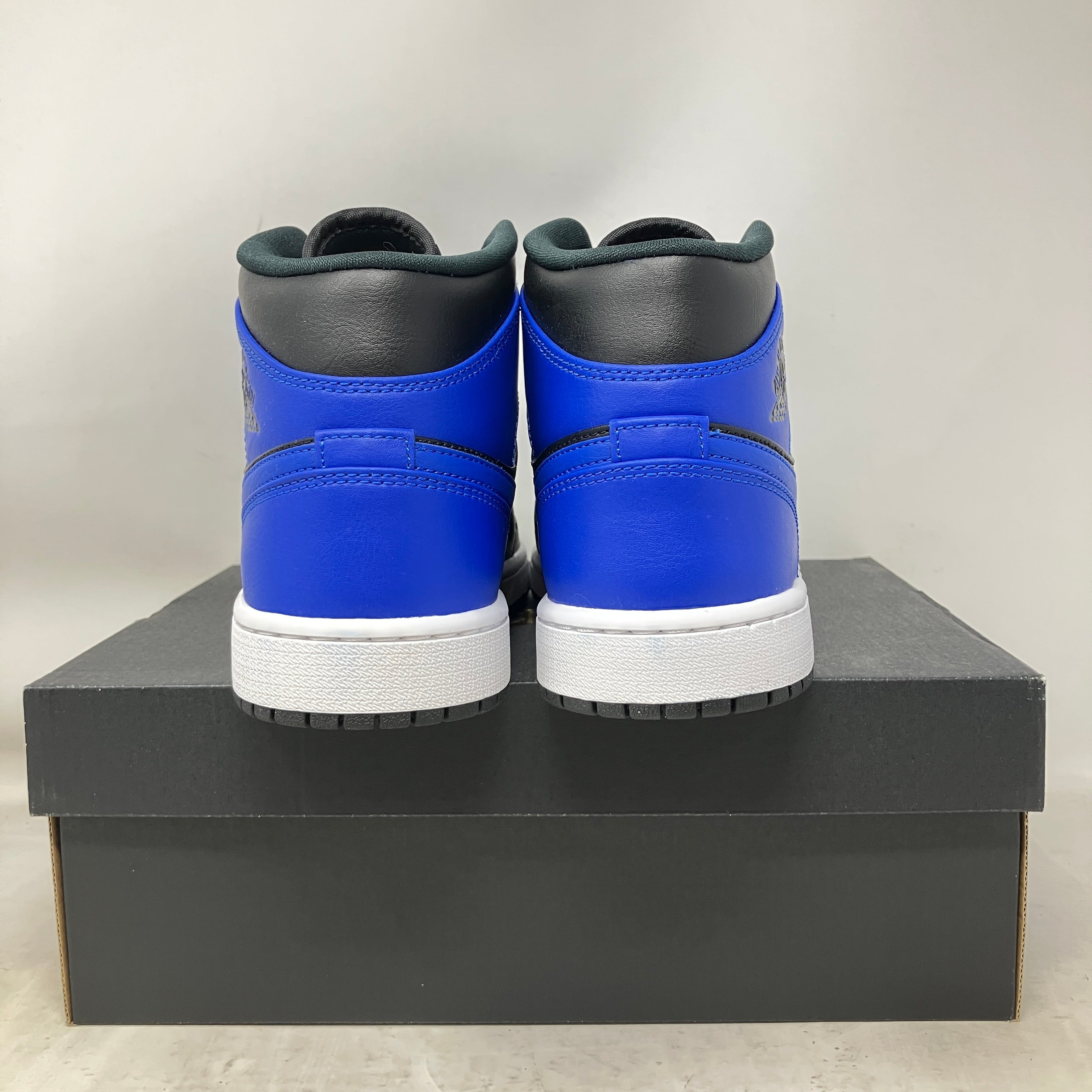 Jordan 1 Mid Hyper Royal Tumbled Leather