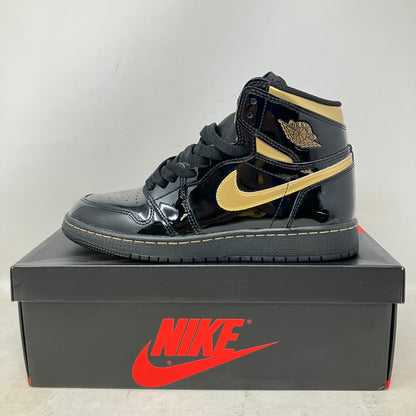 Jordan 1 Retro High Black Metallic Gold (2020) (GS)