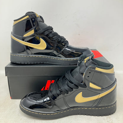 Jordan 1 Retro High Black Metallic Gold (2020) (GS)