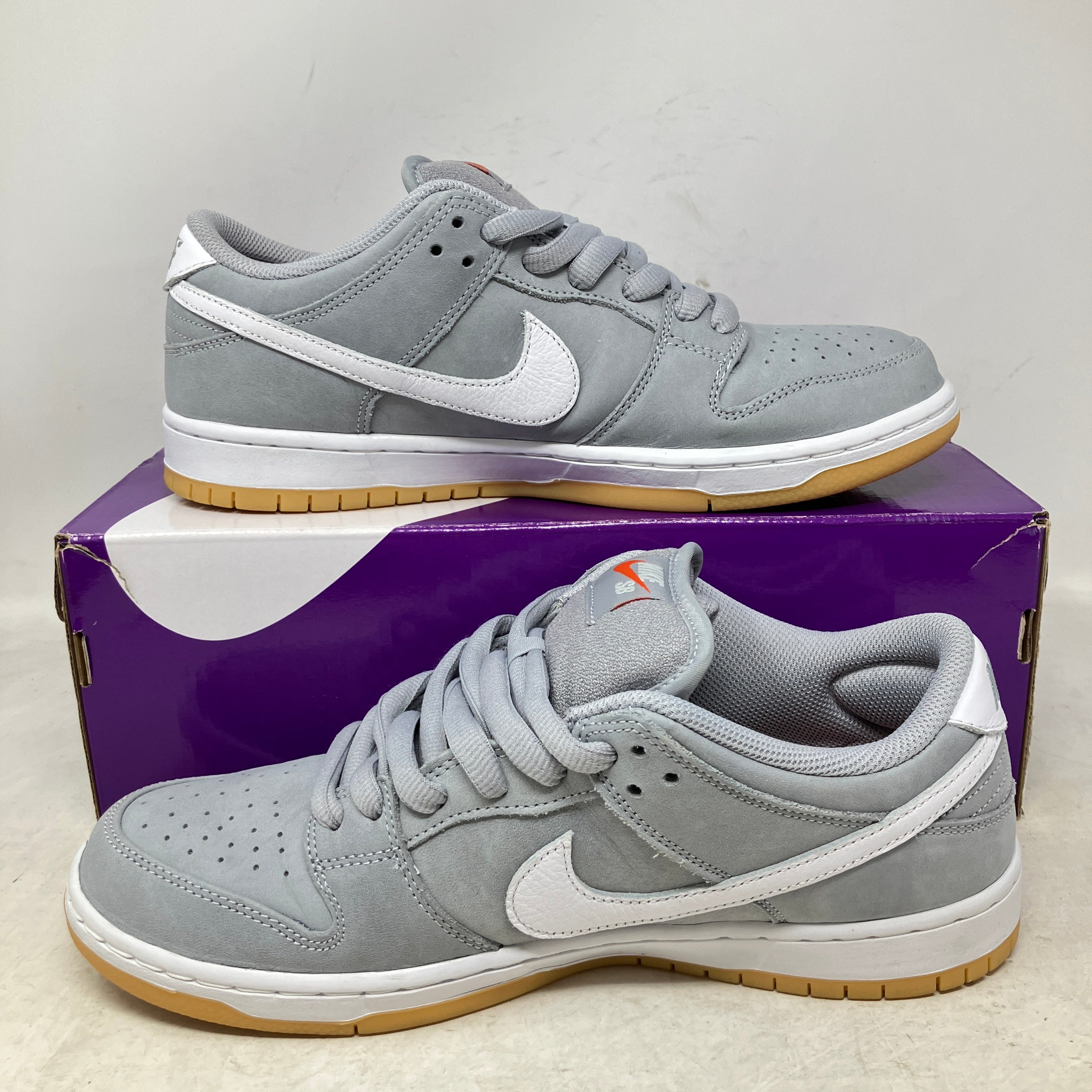 Nike SB Dunk Low Pro ISO Orange Label Wolf Grey Gum