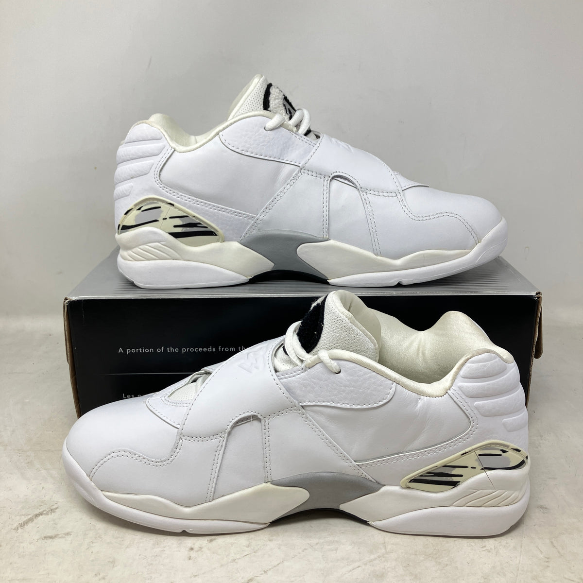 Jordan 8 Retro Low White Metallic Silver