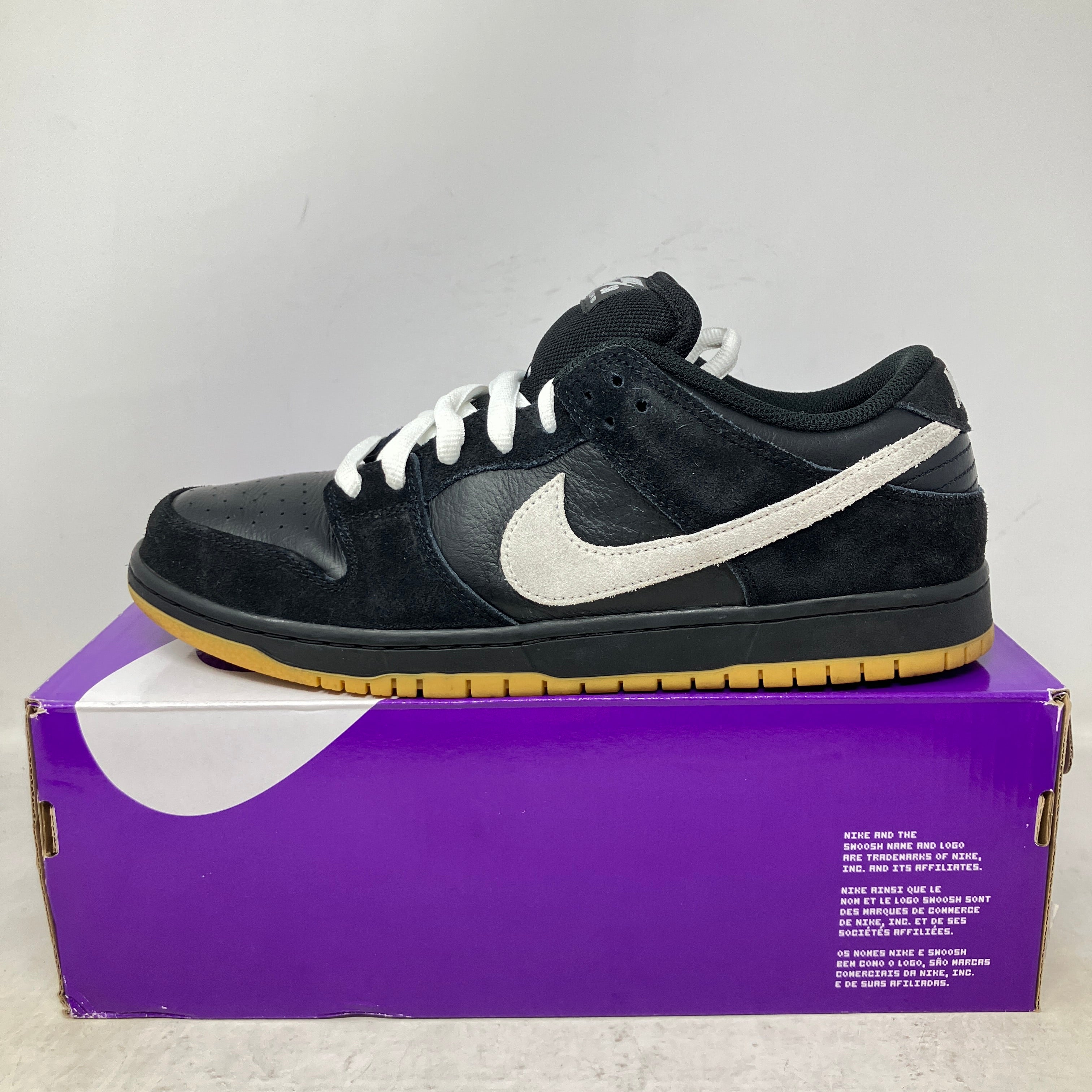 Nike Dunk Low Pro SB Black White Gum