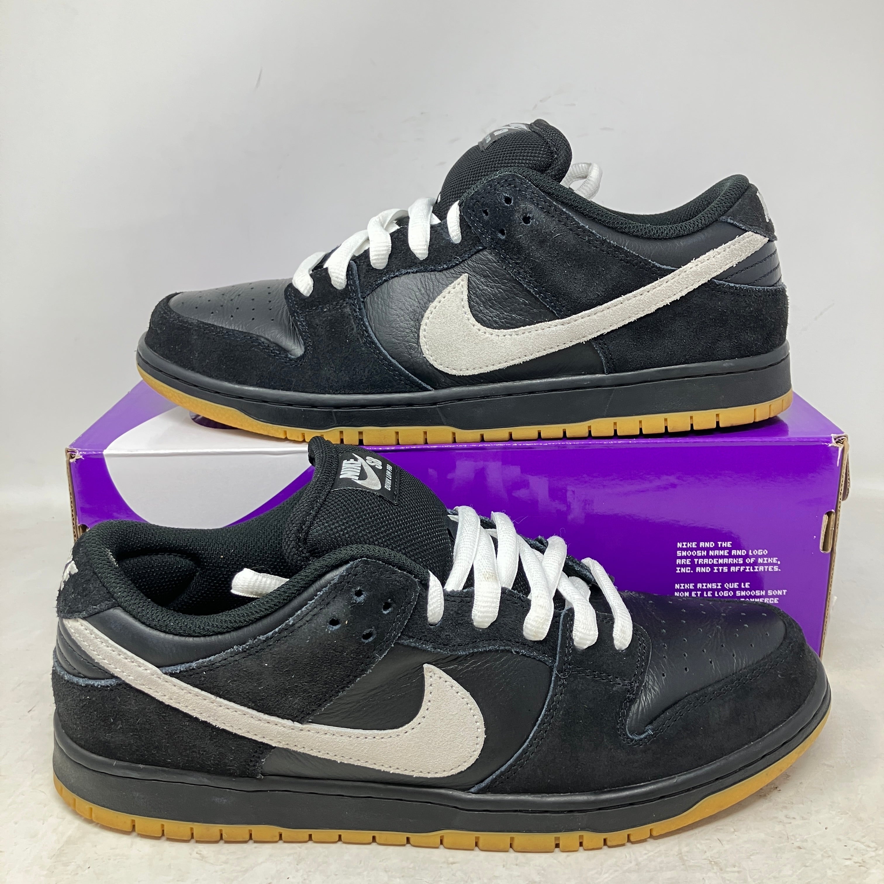 Nike Dunk Low Pro SB Black White Gum