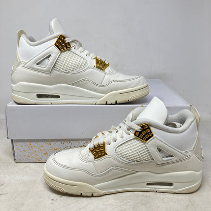 Jordan 4 Retro Metallic Gold (Women's)