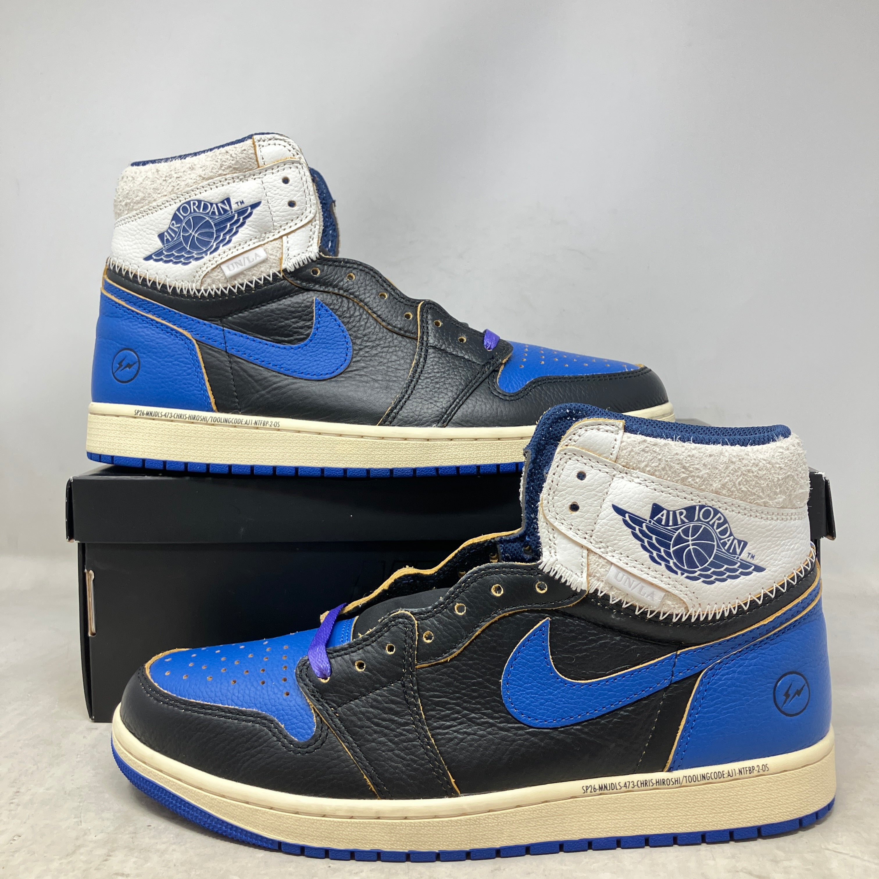 Jordan 1 Retro High OG SP Fragment x Union LA Sport Royal