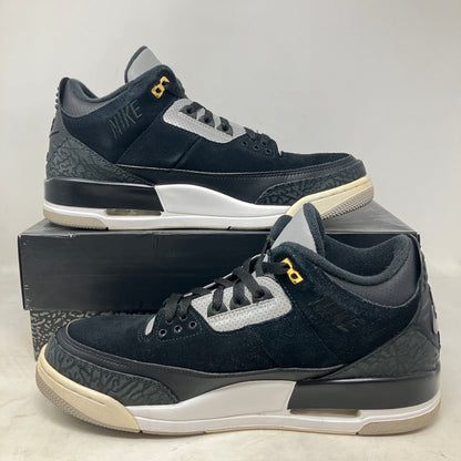 Jordan 3 Retro Tinker Black Cement Gold