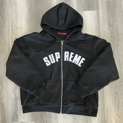 Supreme Arc Thermal Zip Up Hooded Sweatshirt Black
