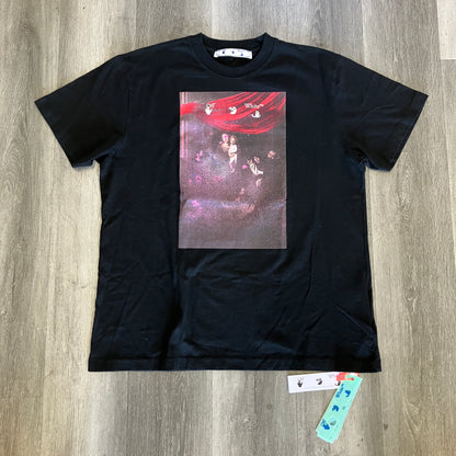 OFF-WHITE Sprayed Caravaggio S/S Over Tee Black/White