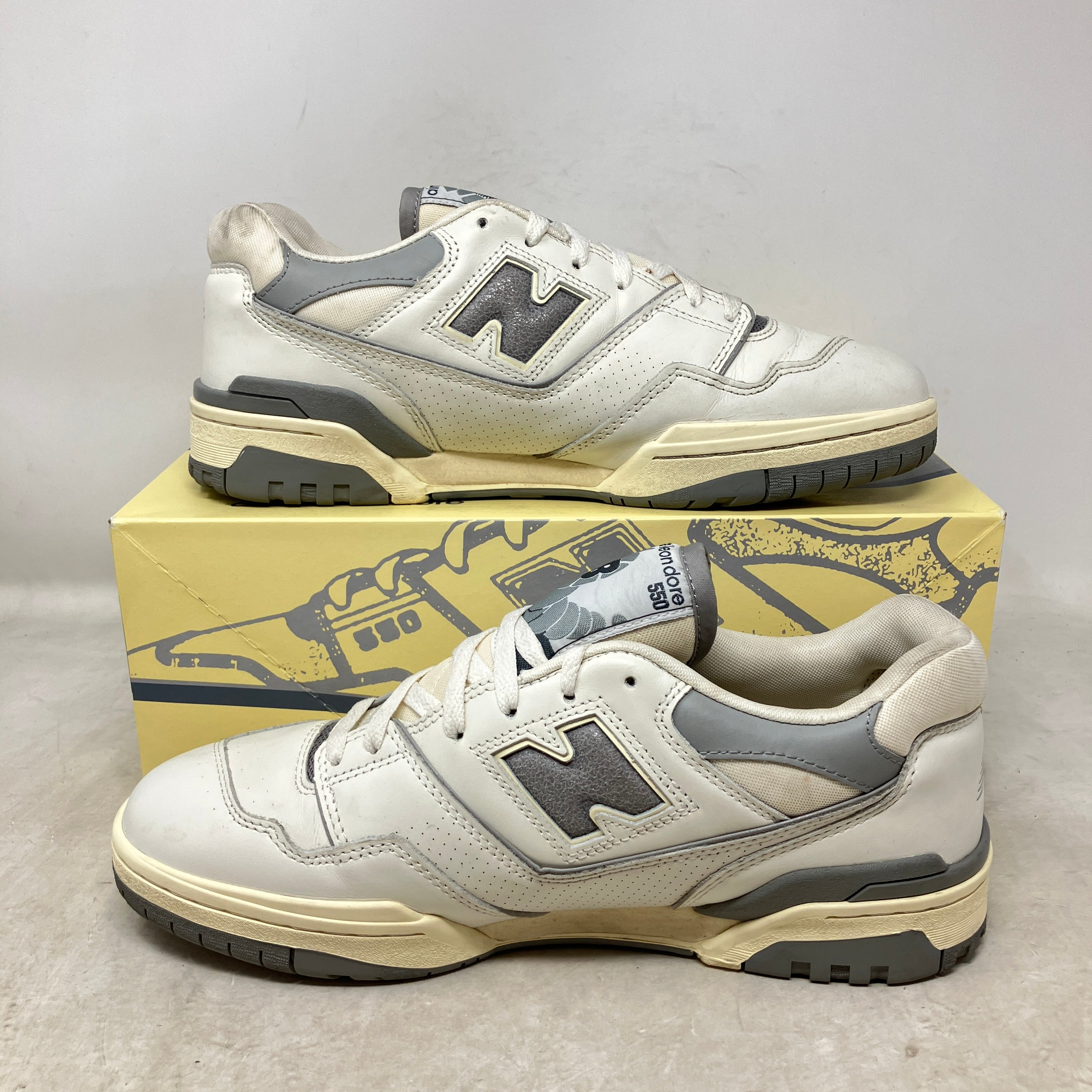 New Balance 550 Aime Leon Dore White Grey