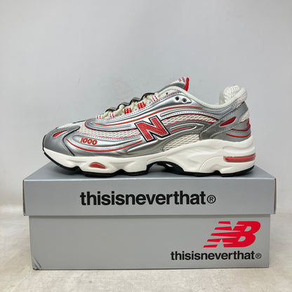 New Balance 1000 thisisneverthat Metallic Silver Red
