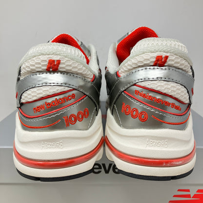 New Balance 1000 thisisneverthat Metallic Silver Red