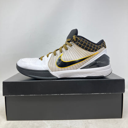 Nike Kobe 4 Protro White Black Del Sol