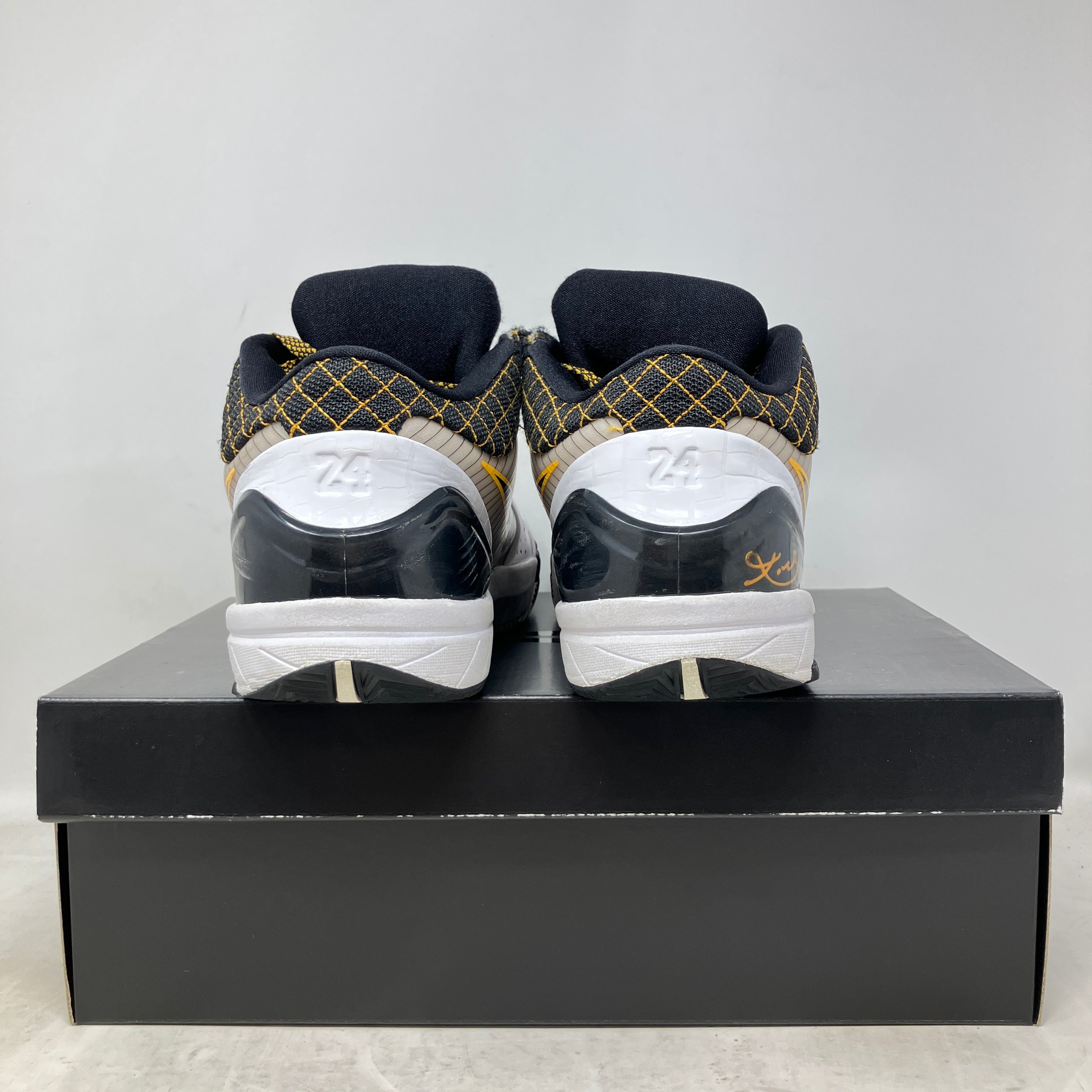Nike Kobe 4 Protro White Black Del Sol