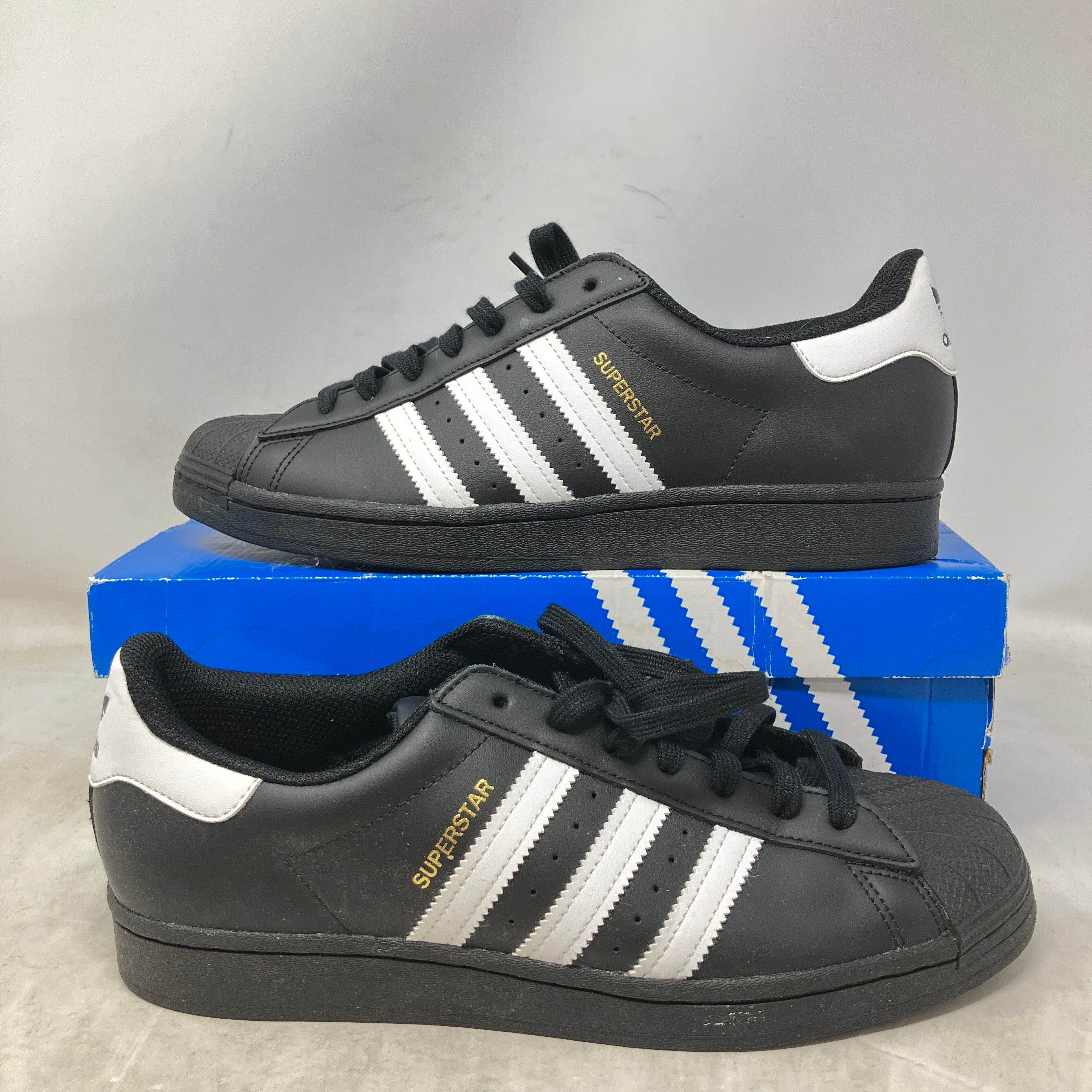 adidas Superstar Core Black Cloud White Gold