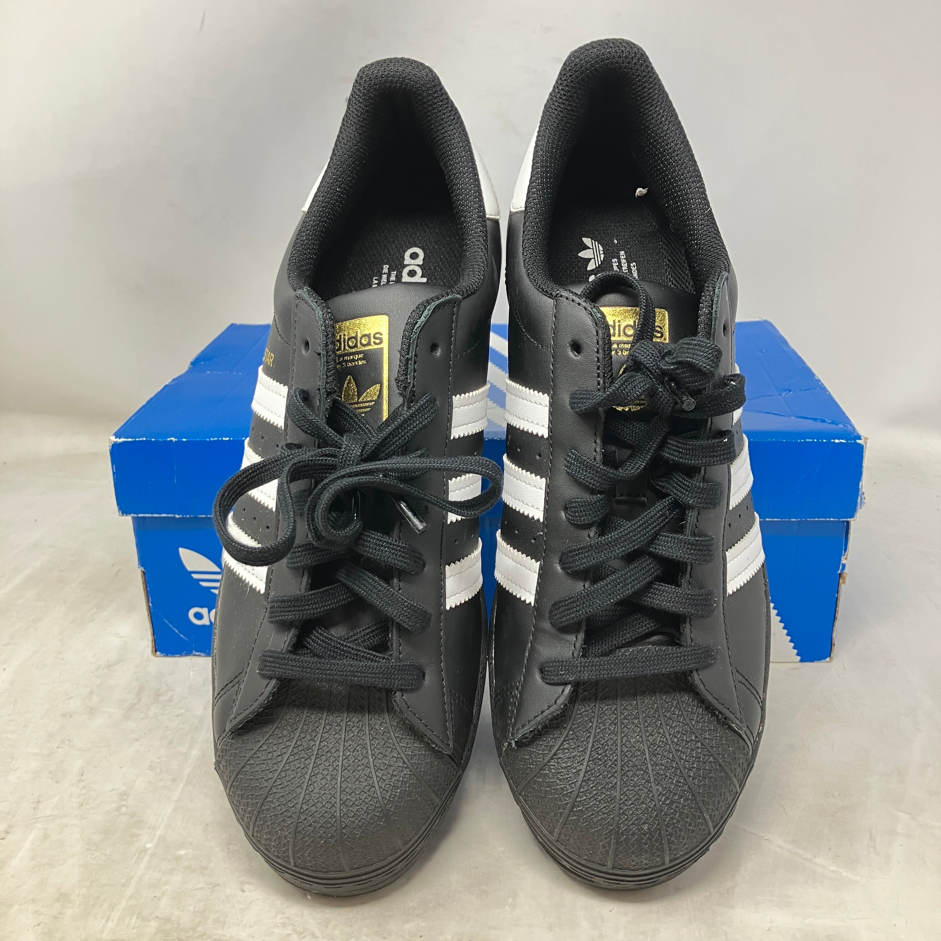 adidas Superstar Core Black Cloud White Gold