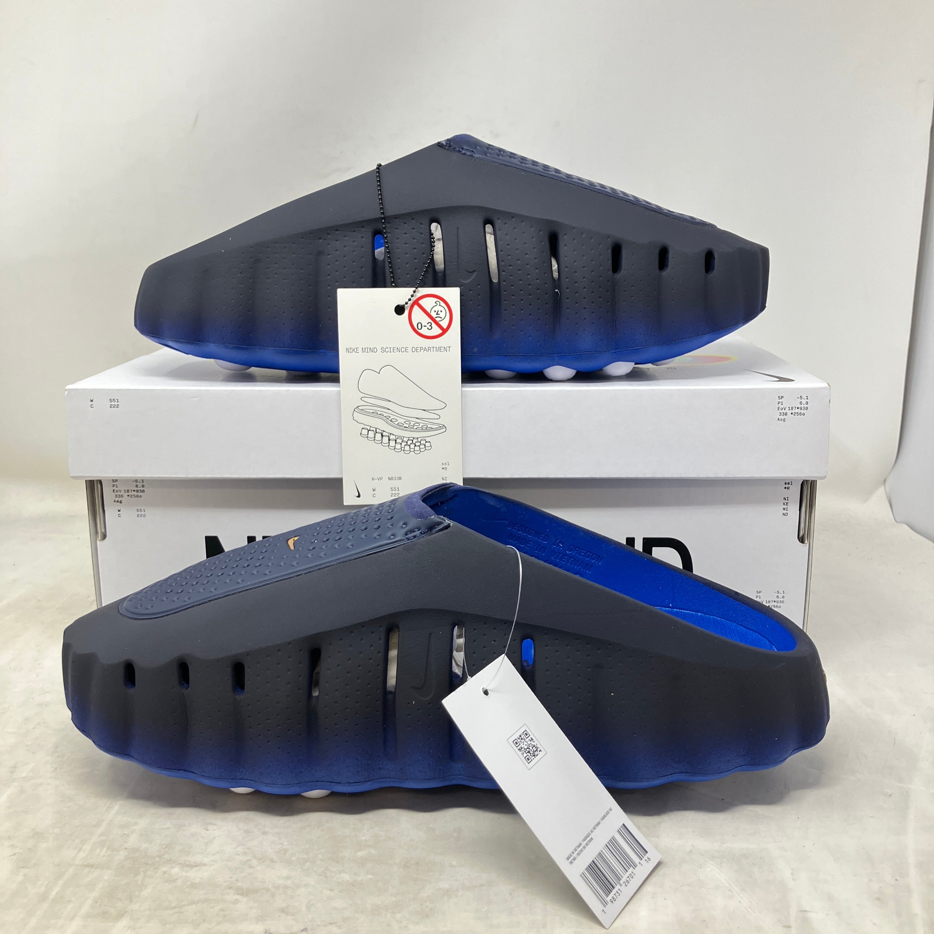 Nike Mind 001 Slide Blackened Blue Game Royal