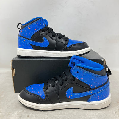Jordan 1 Mid Royal Paint Splatter (PS)