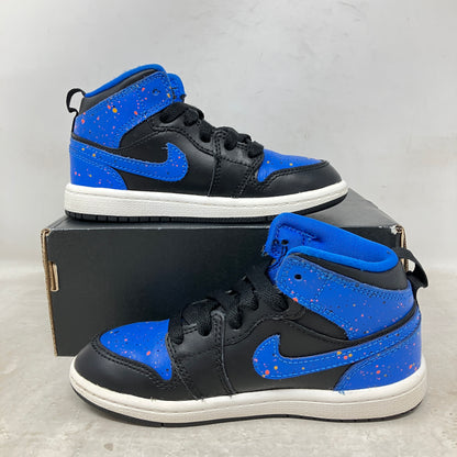 Jordan 1 Mid Royal Paint Splatter (PS)