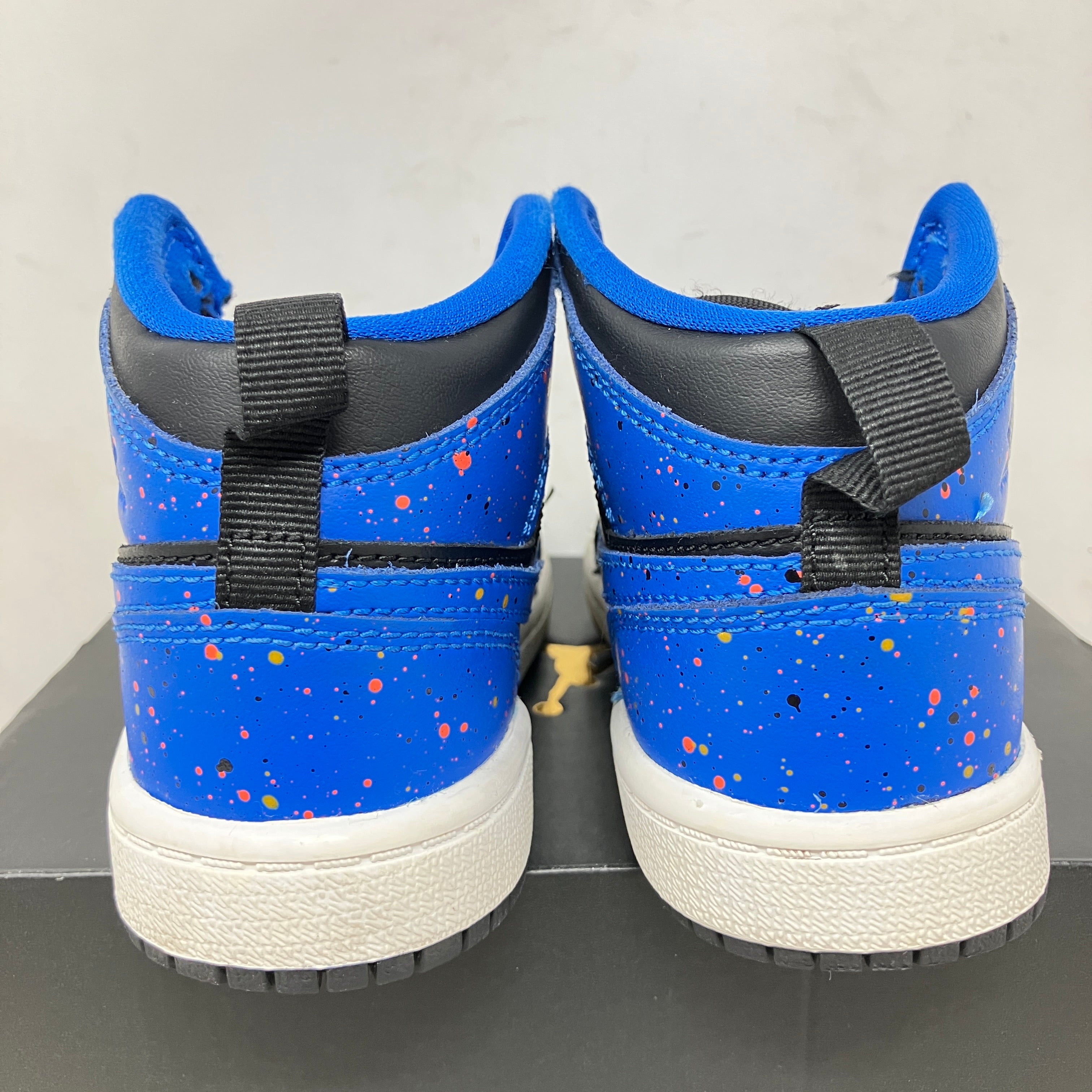 Jordan 1 Mid Royal Paint Splatter (PS)