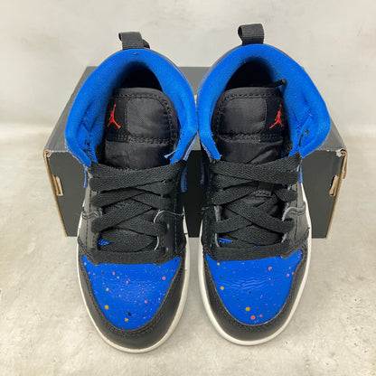 Jordan 1 Mid Royal Paint Splatter (PS)