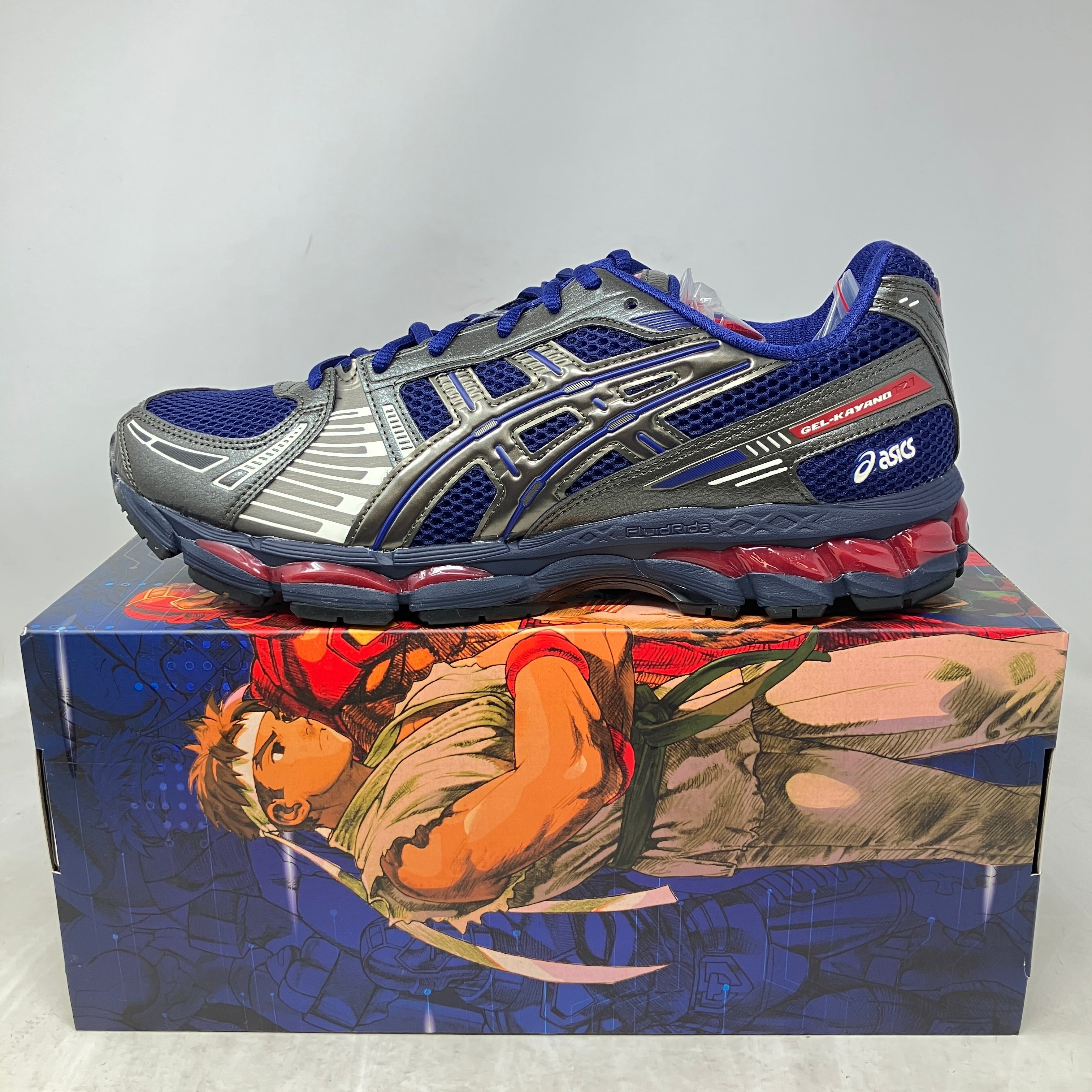 ASICS Gel-Kayano 12.1 Kith Marvel vs. Capcom Captain America (Comic Included)
