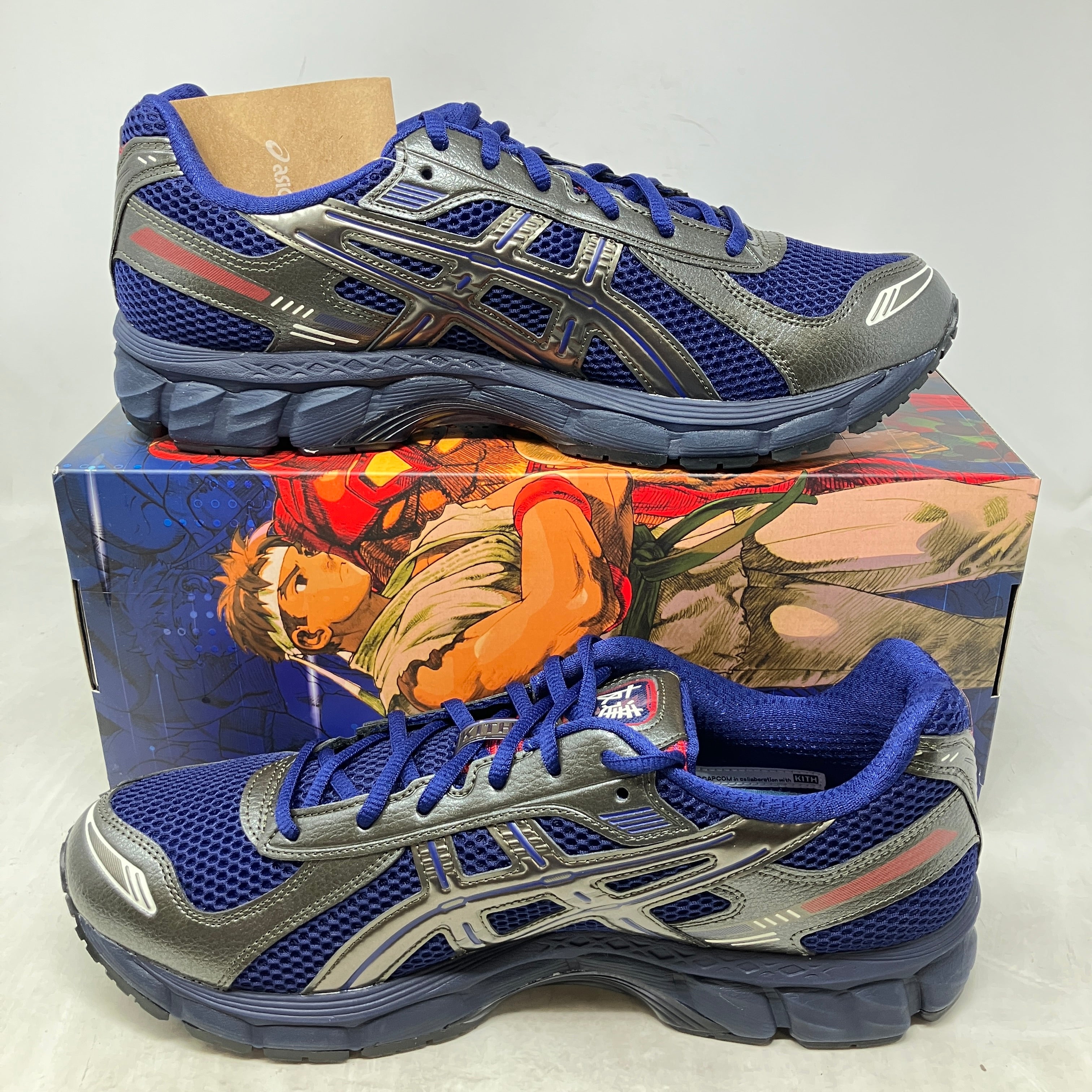 ASICS Gel-Kayano 12.1 Kith Marvel vs. Capcom Captain America (Comic Included)